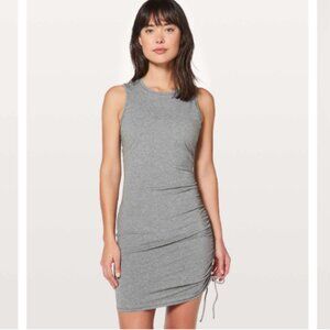 Lululemon Cinch It Dress Heathered Medium Grey - Pima Cotton